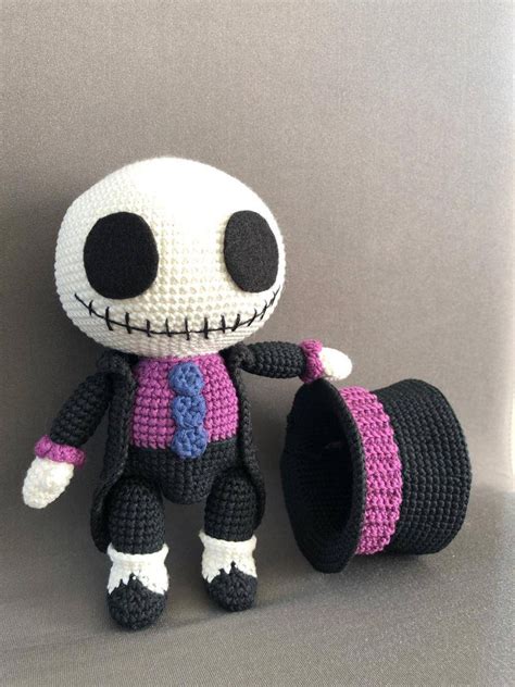 Skeleton Crochet Pattern Halloween Pdf File En Etsy Crochet Bird