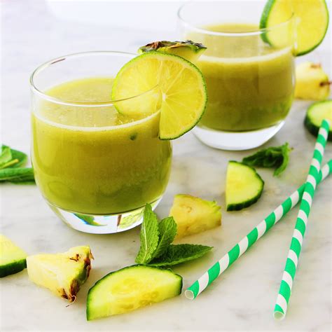 pineapple cucumber apple mint juice raw lemon paleo digestion smoothies vegan water avocado smoothie drinking cucumbers carrot
