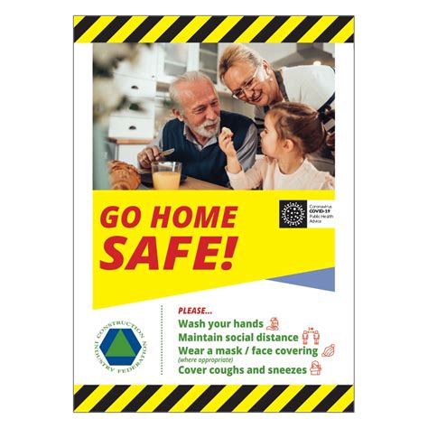 Cif Go Home Safe Sign Covid 19 Signs