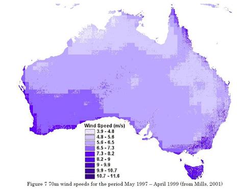 Weather Australia Wind Energy Map