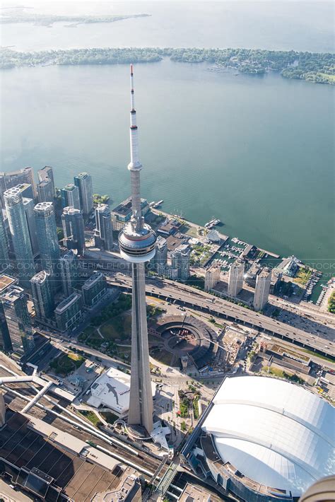Aerial Photo Cn Tower Toronto