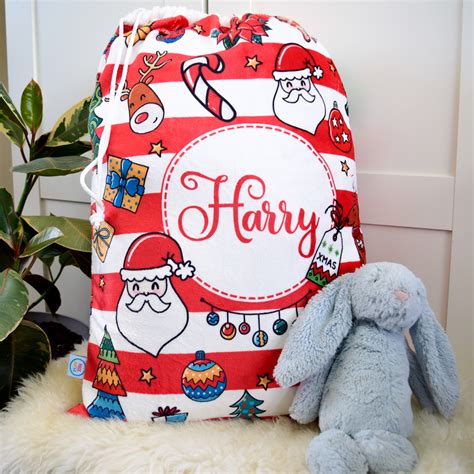 Personalised Santa Sack Made Just 4 U Christmas T