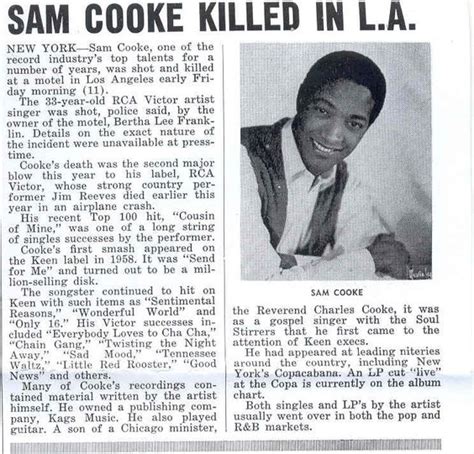 Gallery For Sam Cooke Crime Scene Photos Missin You Rip