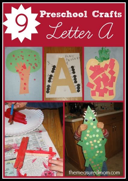 letter  crafts  preschoolers  measured mom