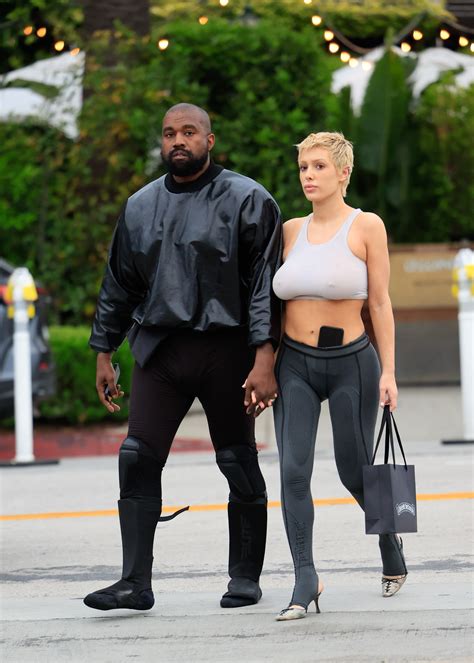 Kanye West And Wife Bianca Censori Make Out As She Rocks Completely See Through Thong Bodysuit