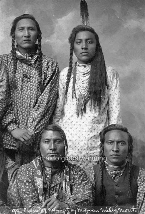 Photo 1890s Portrait Of Montana Crow Indians Ebay