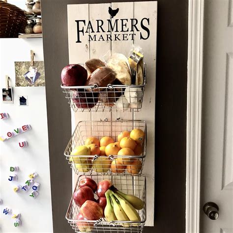 India home fashions lancaster kitchen decorating theme. Farmers Market Rustic Produce Wall Hang; Fruit & Vegetable ...