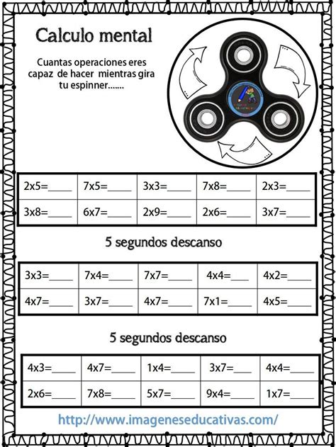 De todos modos en los textos identifica más las ideas con los contenidos mentales que tienen la capacidad de representar cosas (las sensaciones, las imágenes de la fantasía, los conceptos del pensamiento) que con otros contenidos mentales como los actos de voluntad o las pasiones. Fichas para el cálculo mental, aprovecha los spinners ...
