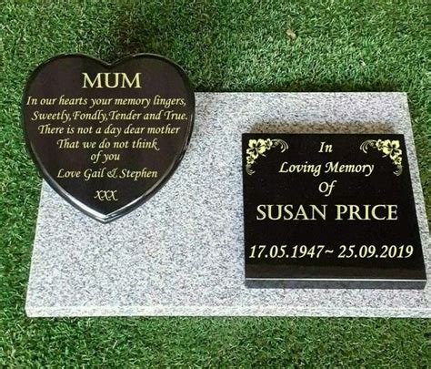 Personalised Memorial Stone Flat Gravestone Cemetery Headstone Grave Plaque Grave Plaques