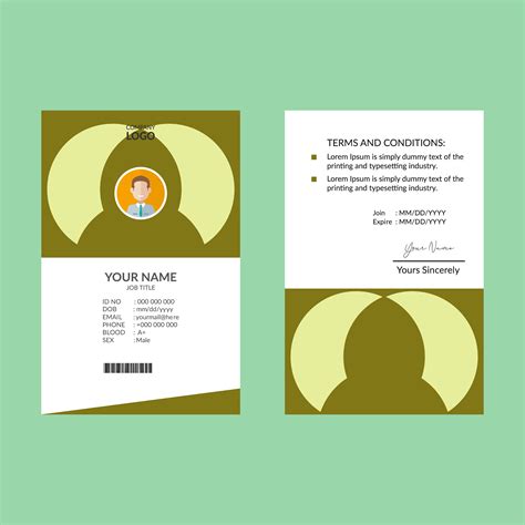 Maybe you would like to learn more about one of these? Lime Green ID Card Template Set - Download Free Vectors, Clipart Graphics & Vector Art