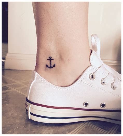 Anchor Tattoo Inner Ankle Done Inner Ankle Tattoos Anchor Tattoo