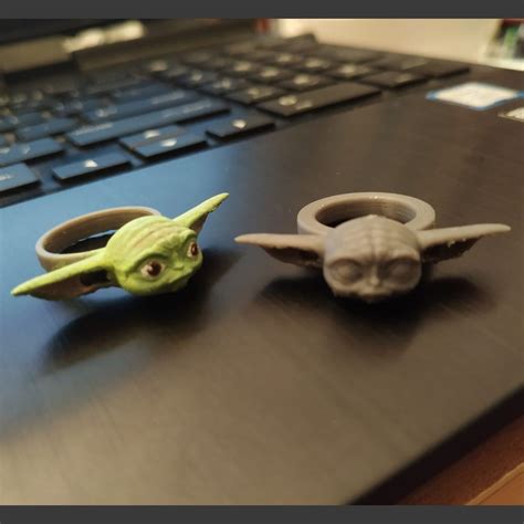 Obj File The Childbaby Yoda Ring Re Sizeable・template To Download And