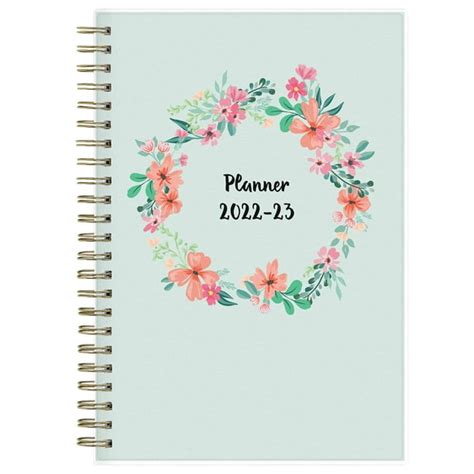 2022 2023 Weekly And Monthly Planner 5x8 Blue Sky Laurel