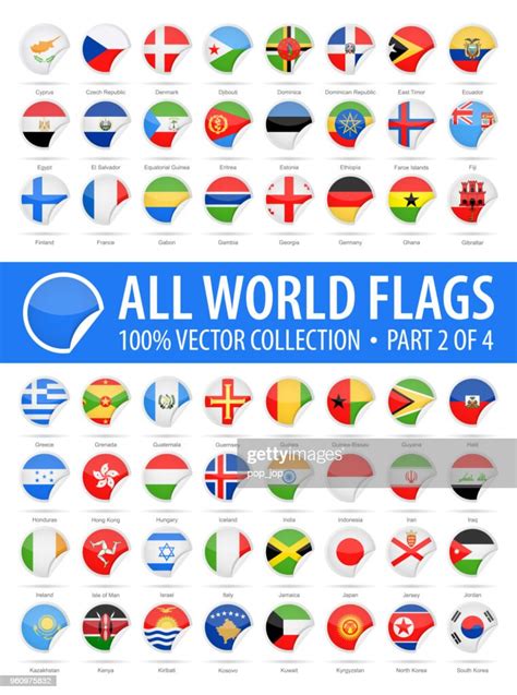 World Flags Vector Round Corner Glossy Icons Part 2 Of 4 High Res
