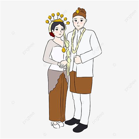 West Java Png Image Illustration Of Cute Indonesian Married Couple