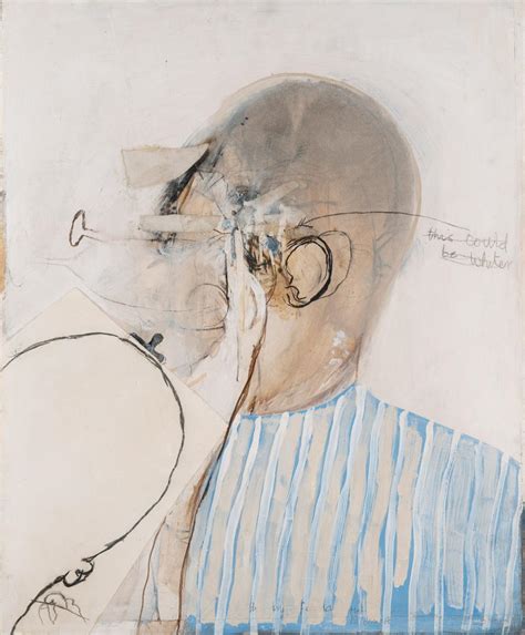 Sold Price Brett Whiteley Drawing Of A Man Drinking Also