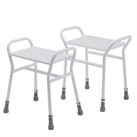 Adjustable Shower Stool With Plastic Seat Making Life Easier