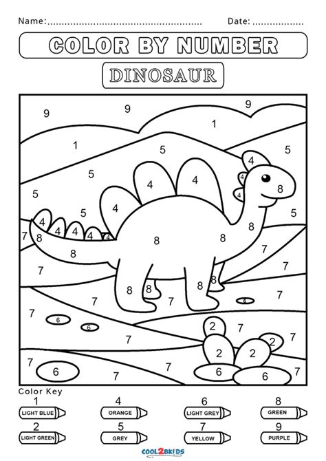 Free Color by Number Worksheets  Cool2bKids