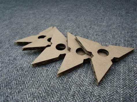 Cardboard Ninja Stars 6packs Etsy