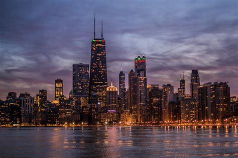 Chicago Skyline Sunset Chicago Il November 22nd 2017 All Flickr