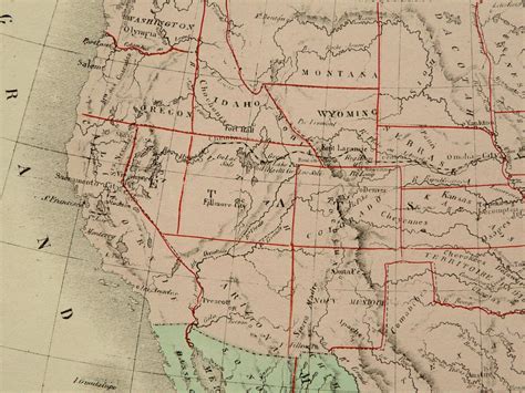 1880 Antique Map Of North America 134 Years By Antiqueprintsonly
