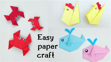 3 Easy Origami Paper Craft Ideas For Kids Easy Origami Nursery