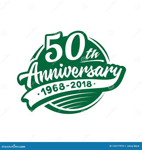 50 Years Anniversary Design Template Vector And Illustration 50th