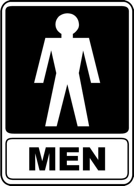 Men Restroom Sign F4915
