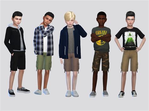 The Sims Resource Core Cargo Shorts Boys