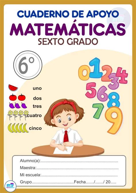 Cuaderno De Apoyo MatemÁticas 6° Grado Materiales Educativos