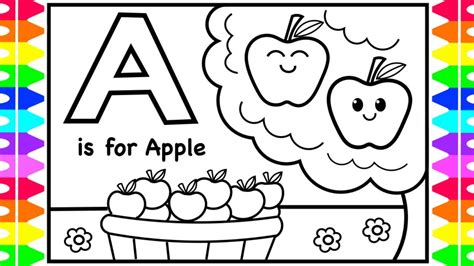 53 видео 305 просмотров обновлен 28 янв. Coloring Alphabets for Kids | A is for Apple Coloring Page ...