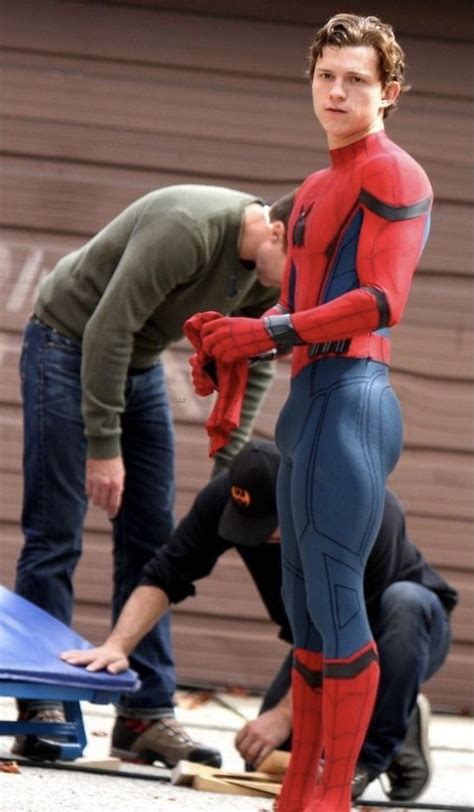 pin by andrew c653 on tom holland men in tight pants tom holland spiderman suits