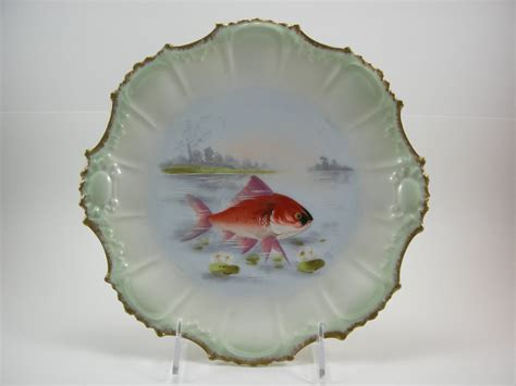 Antique Limoges Plate Ak Cd Circa 1900 1910 Hand Painted