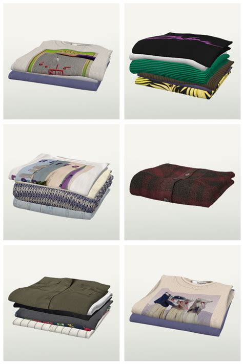 Sims 4 Folded Clothes Cc