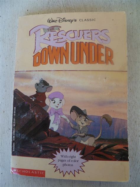 The Rescuers Down Under Disney Chapter Book 1990 Vintage Etsy