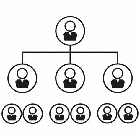 Connection Diagram Network Organization Chart People Icon