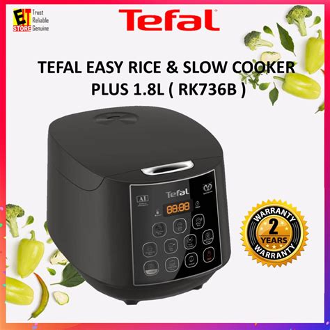 TEFAL EASY RICE SLOW COOKER PLUS 1 8L RK736B Shopee Malaysia
