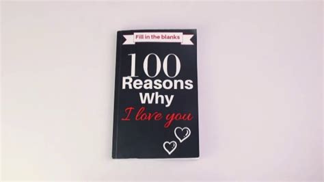 100 reasons why i love you love story book youtube