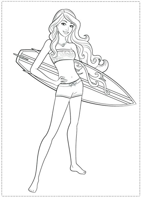 Barbie Beach Coloring Pages At GetColorings Com Free Printable Colorings Pages To Print And Color