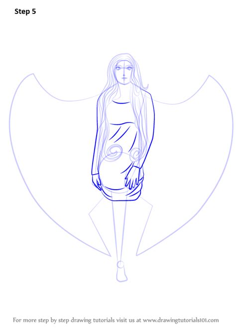 Learn How To Draw An Angel With Wings Angels Step By Step Drawing
