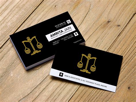 Business Card Design For Advocate By Shubham Kasera On