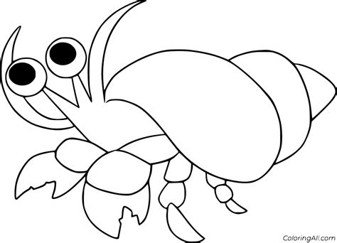 Hermit crab 3 coloring pages, crab coloring pages, coloring pages online, free printable coloring pages for kids and adults, download printable coloring pages, coloring sheets, coloring book, coloring pictures, and coloring tutorials.have fun! Hermit Crab Coloring Pages - ColoringAll