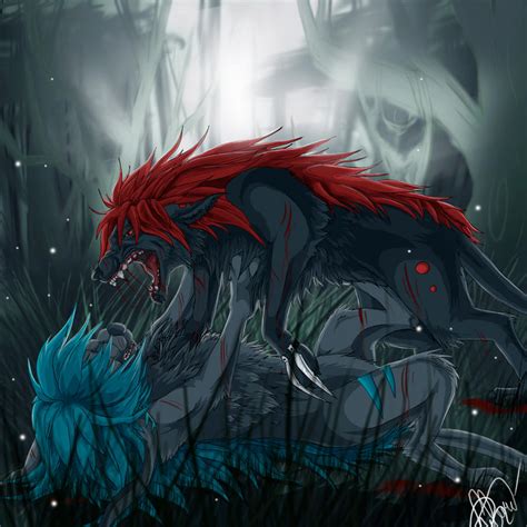 Wolf Fight By Aisilenceart On Deviantart