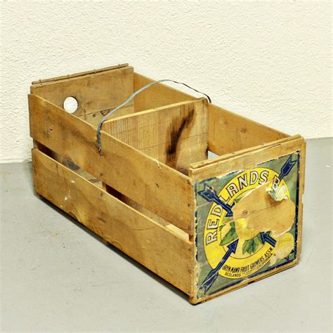 Vintage Wood Crate Orange Crate Produce Crate Redlands