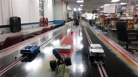 Drag Racing 132 Scale Slot Cars With My Grandson Feb 2017 Youtube