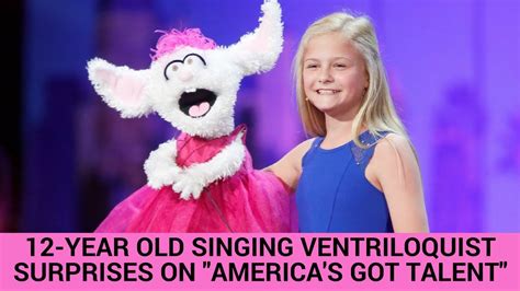America's got talent is the perfect kind of show for people to reinvent themselves, and reveal talents that no one has ever known they had. 12-Year Old Singing Ventriloquist Gets Golden Buzzer on ...