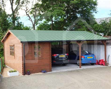 Carport Double With Shed 20x25 Wood Free Delivery Us