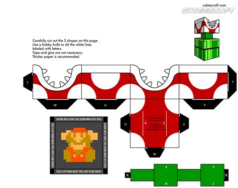 Mario Bros Collection Papercraft Mario Template Pack Diy Medicproapp