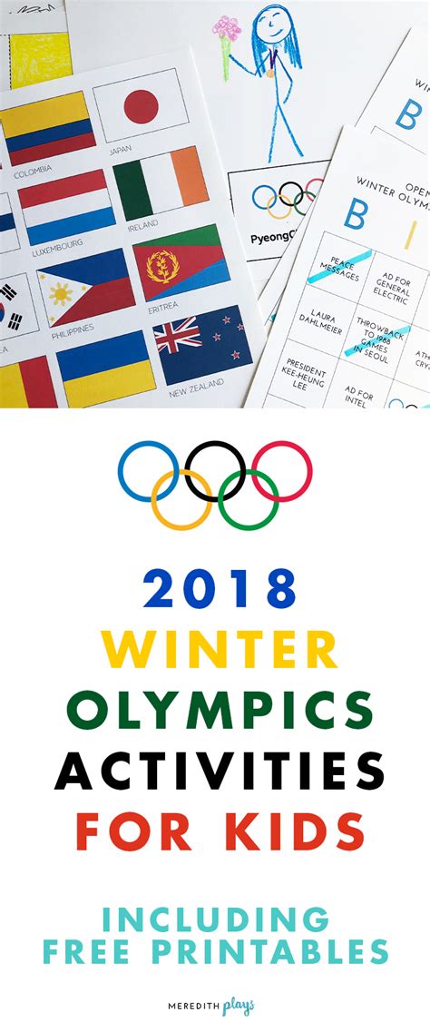 2018 Pyeongchang Winter Olympics Activities For Kids Free Printables