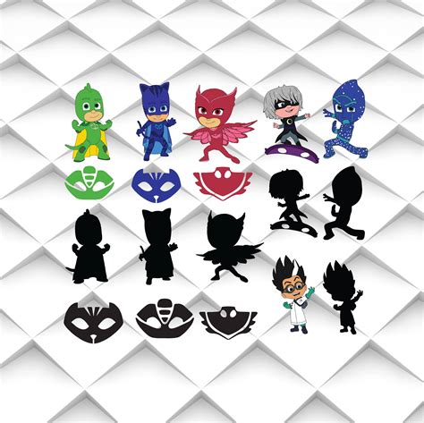 Pj Masks Svgpngeps For Design Print Silhouette Cameo Free Nude Porn